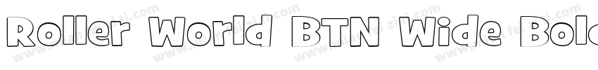 Roller World BTN Wide Bold Out字体转换